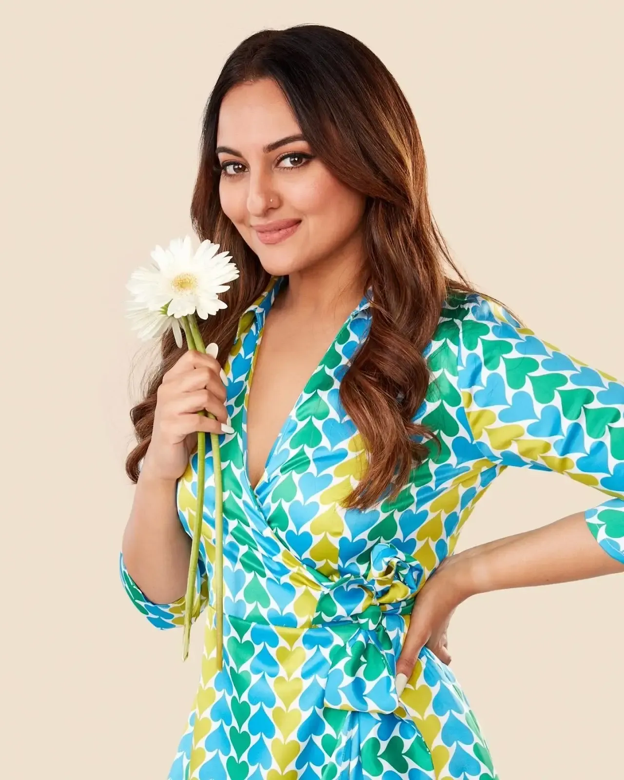 Bollywood Actress Sonakshi Sinha In Beautiful Blue Dress